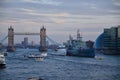 The bridge crosses theÃÂ River ThamesÃÂ close to the Tower of LondonÃÂ and has become an iconic symbol of London